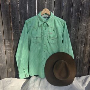 Green/Pink Western Shirt
